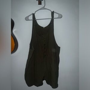 Olive green romper from Amazon
